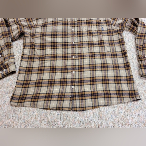 Plaid Men's Shirt in Brown and Tan - Picture 4 of 12
